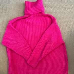Zara Pink Turtleneck Sweater